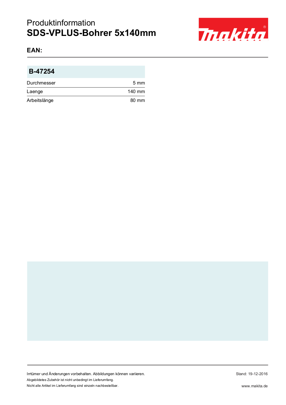 Makita B-47254 Service Manual