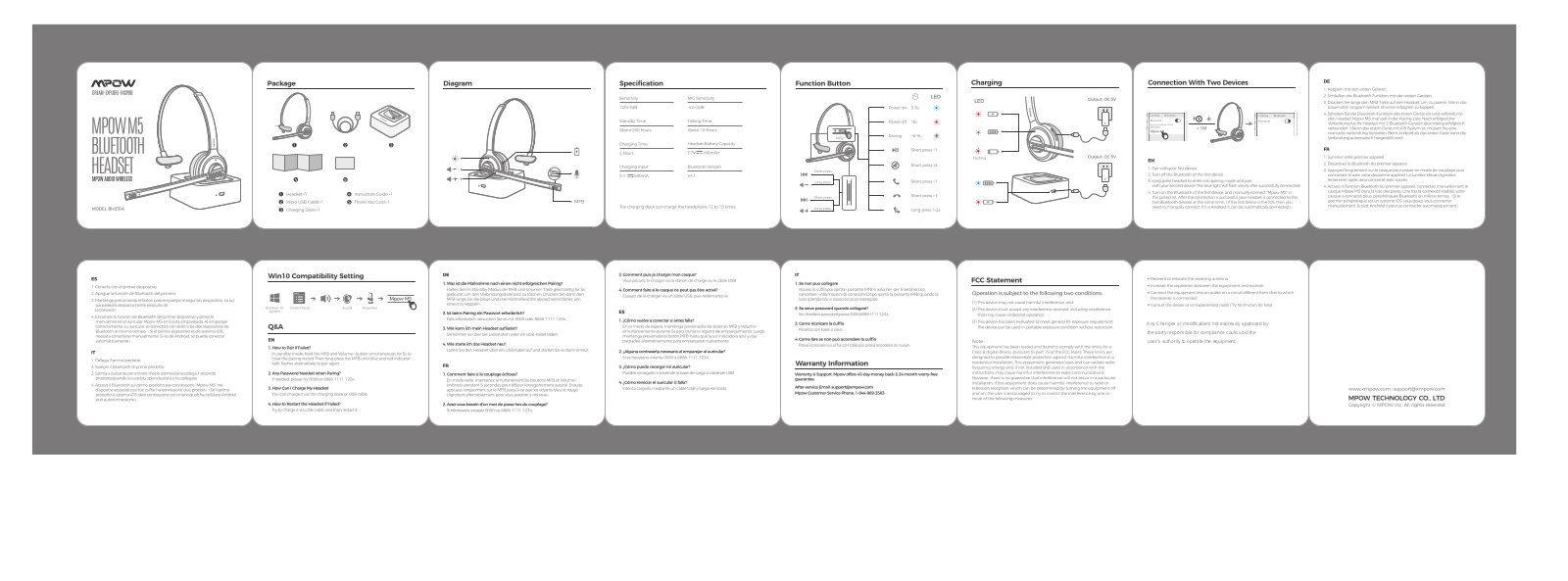 MPOW TECHNOLOGY BH231A User Manual