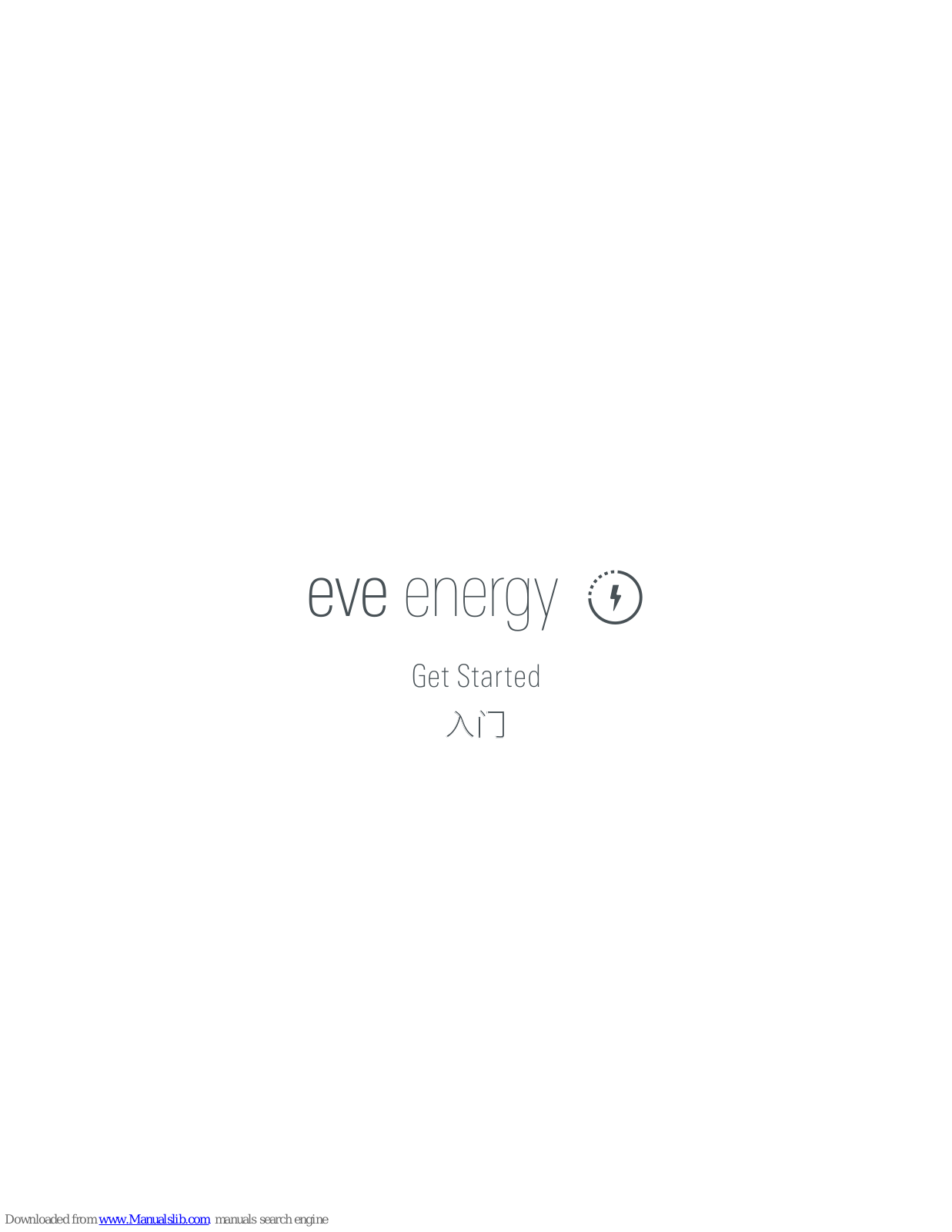 EVE energy 20EAE5401 Get Started - ManualMachine.com