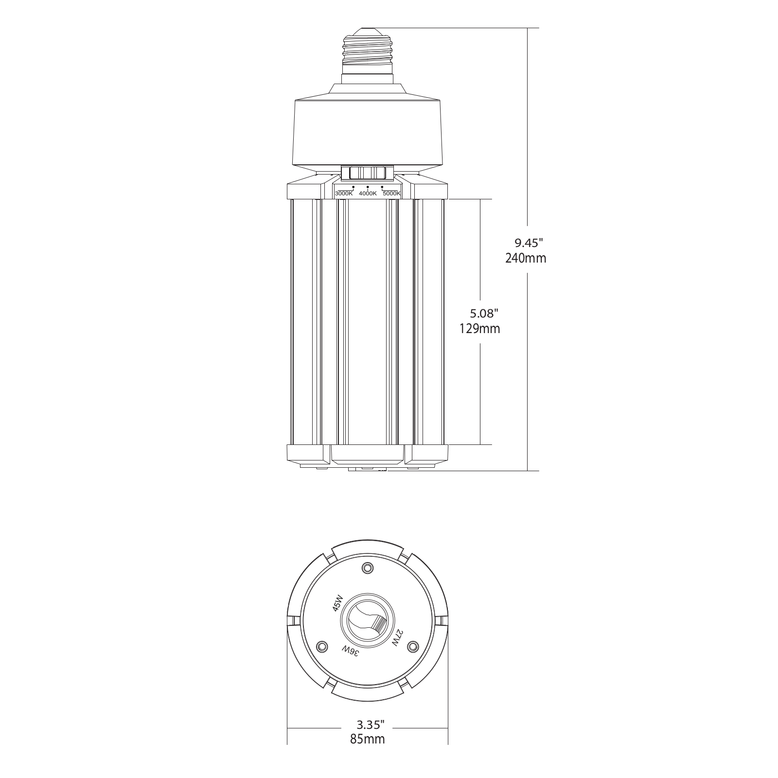 Satco KLR10598 Dimensions - ManualMachine.com