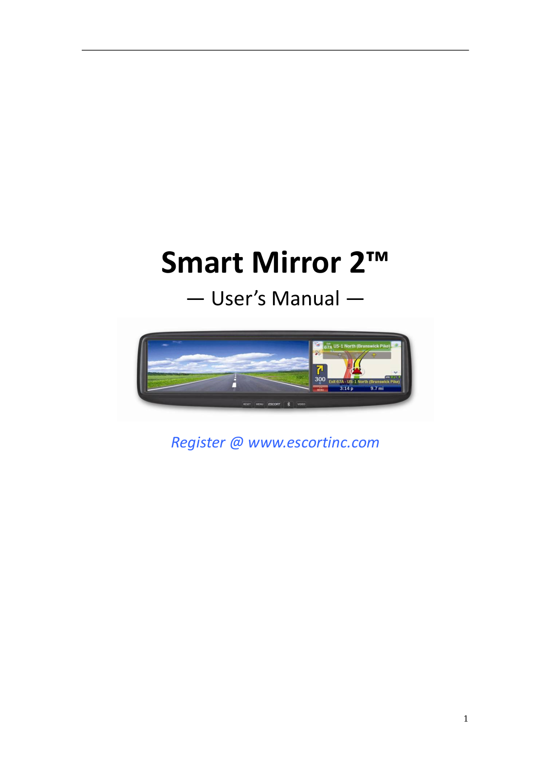 Escort Smart Mirror 2 User Manual