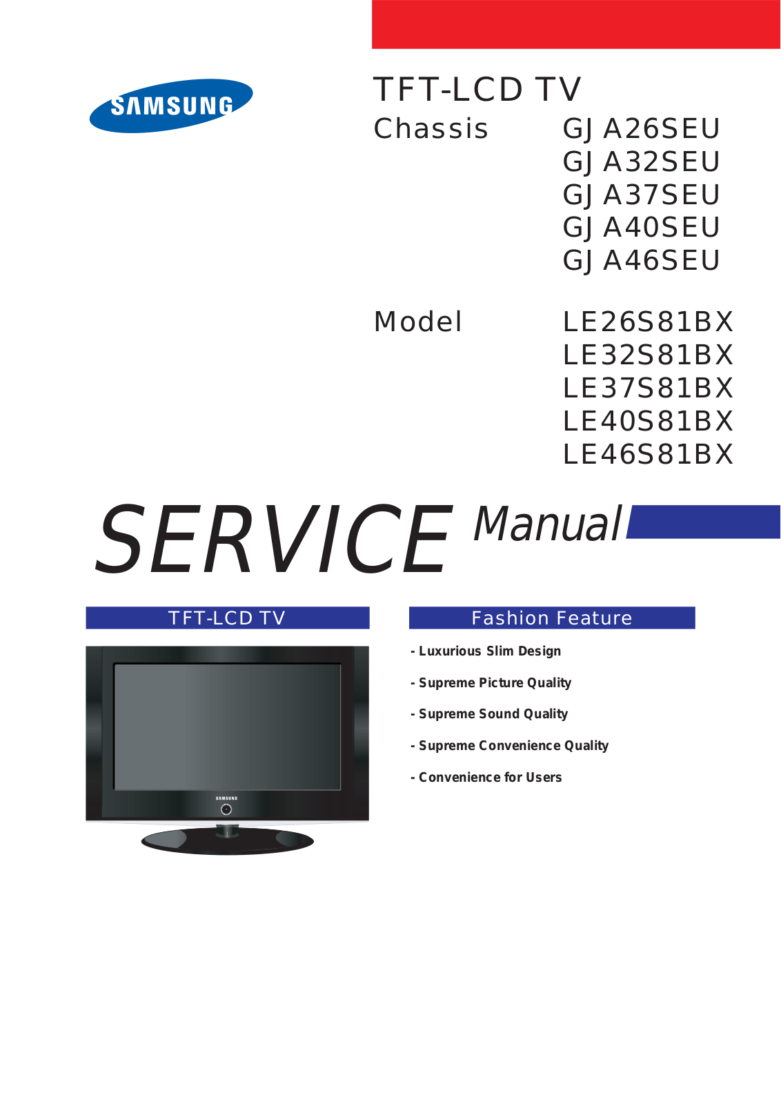 Samsung LE32S86BD 01 Cover