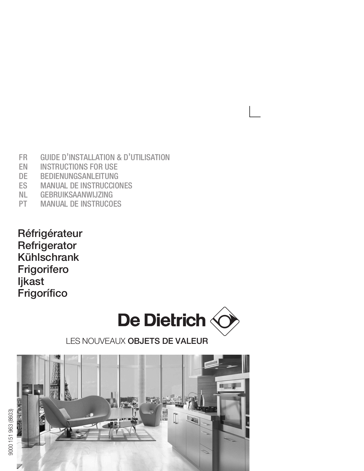 DE DIETRICH DRC626JE User Manual