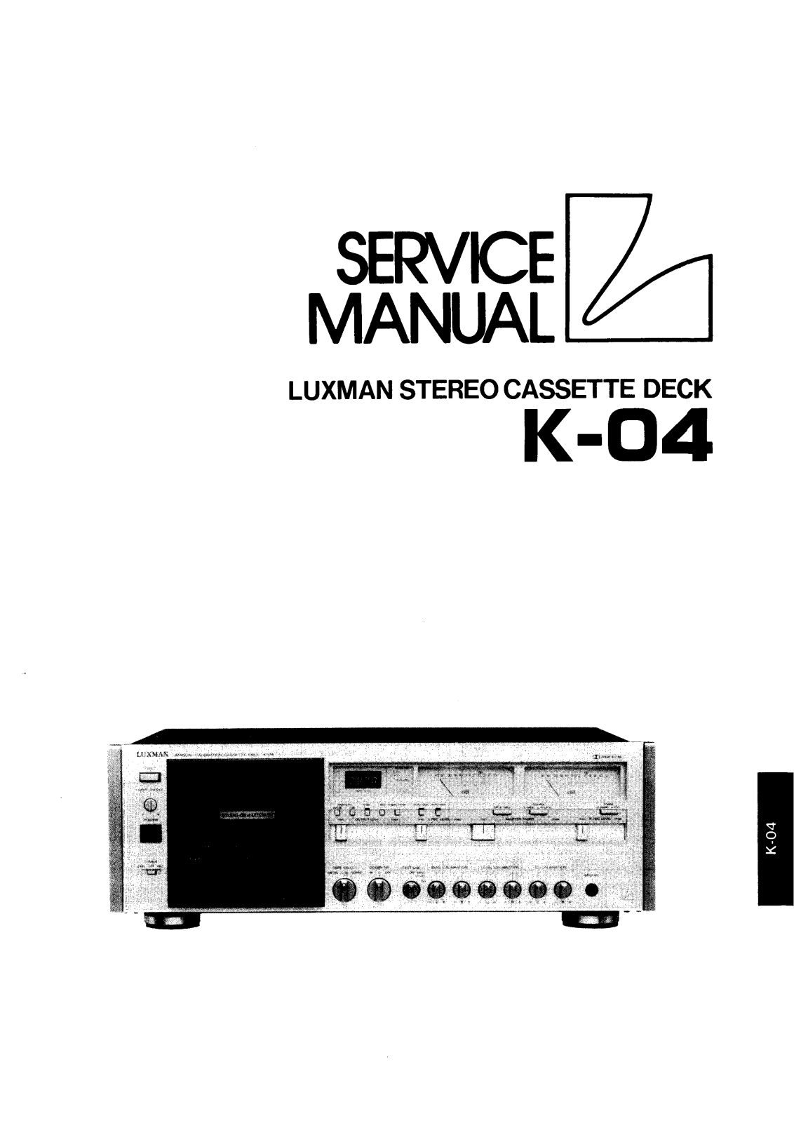 Luxman K-04 Service manual