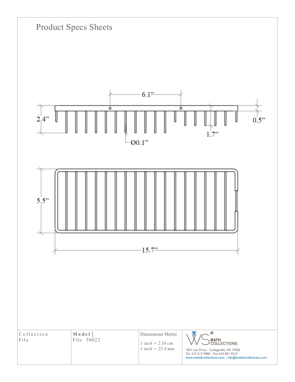 WS Bath Collections WSO1232 Specifications - ManualMachine.com