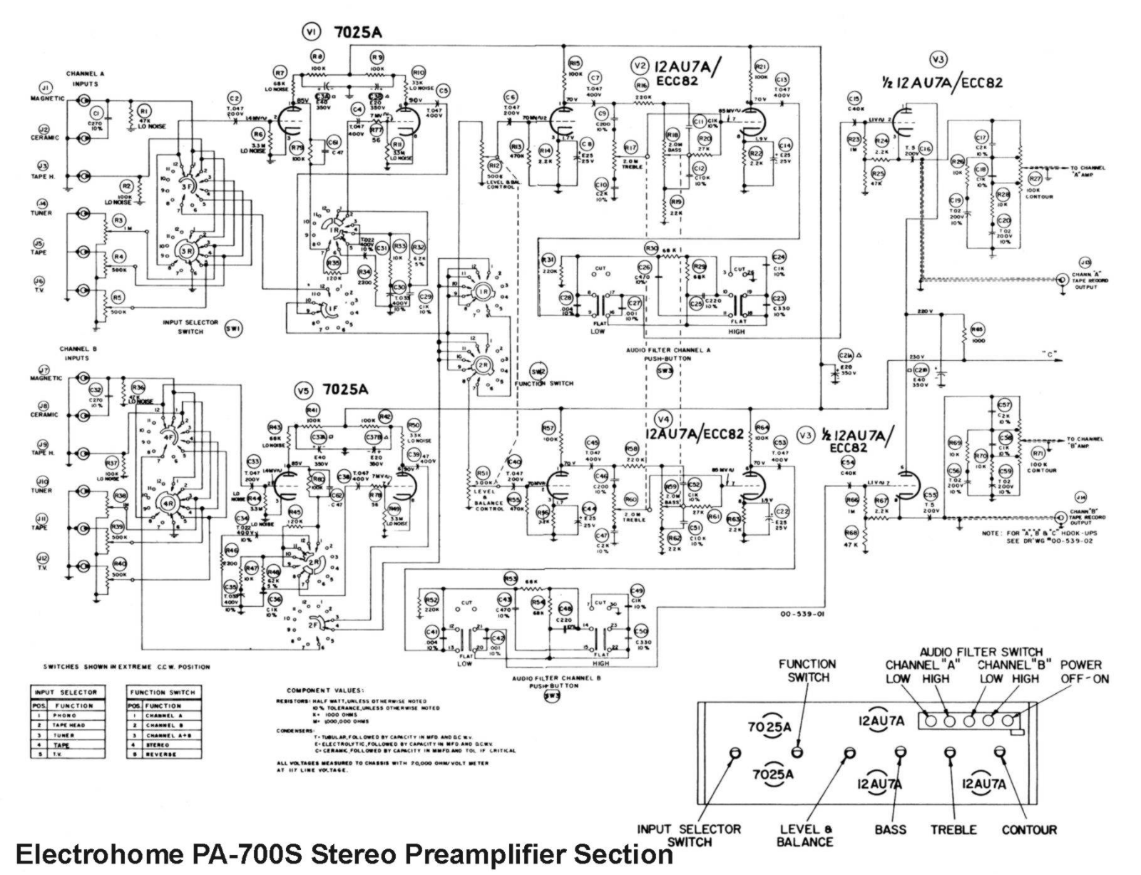 Electro-Harmonix PA-700-S Schematic