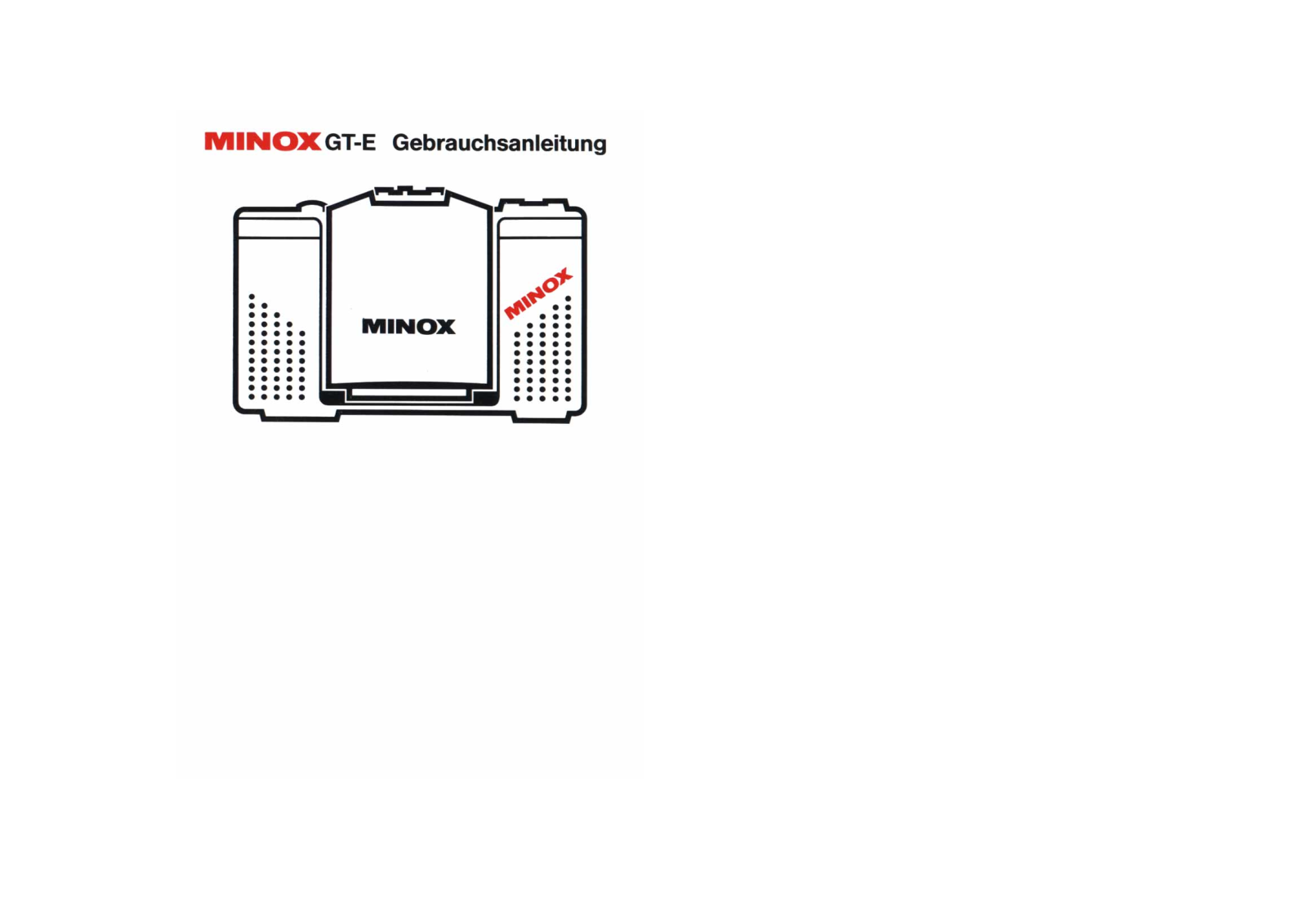 Minox GT-E User Manual