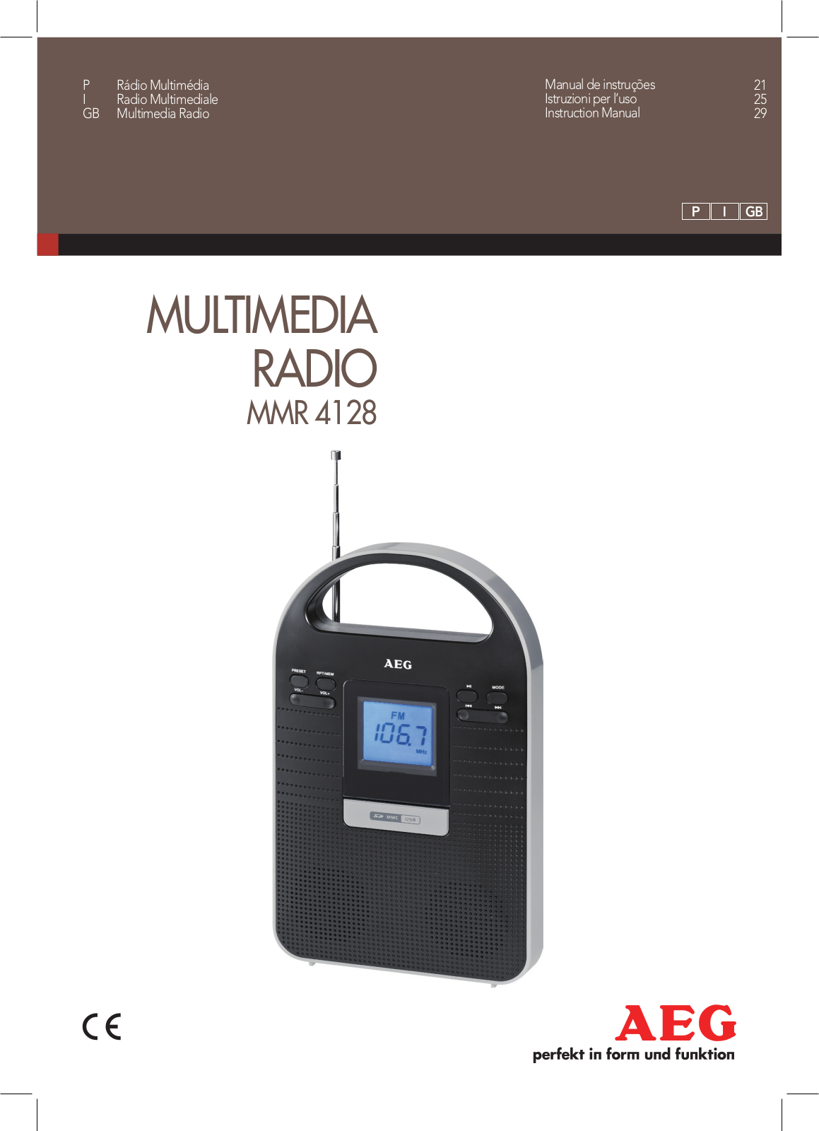 AEG MMR 4128 User guide