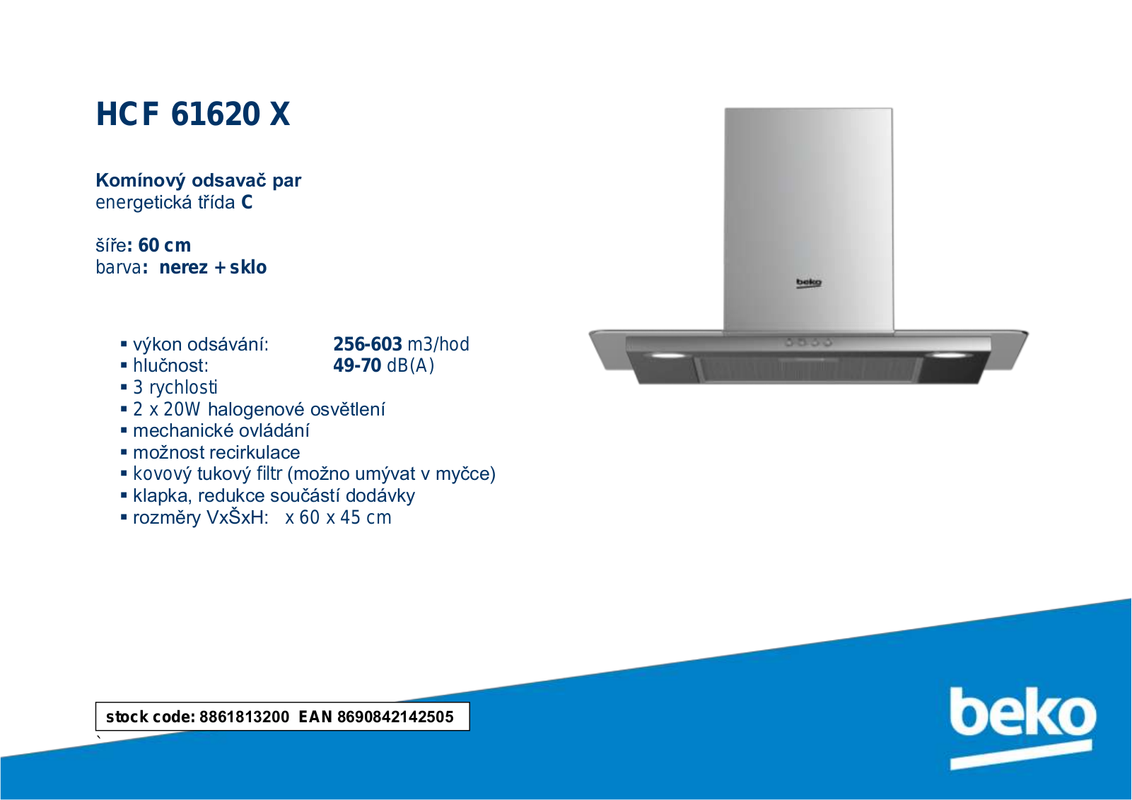 Beko HCF61620X User Manual