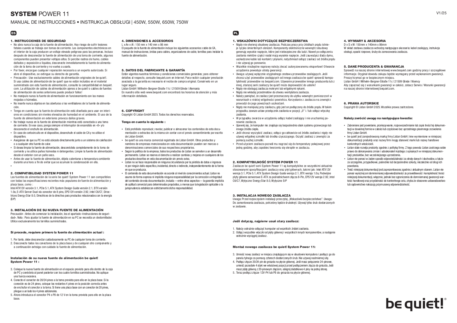 BE QUIET! System Power 11 User guide - ManualMachine.com