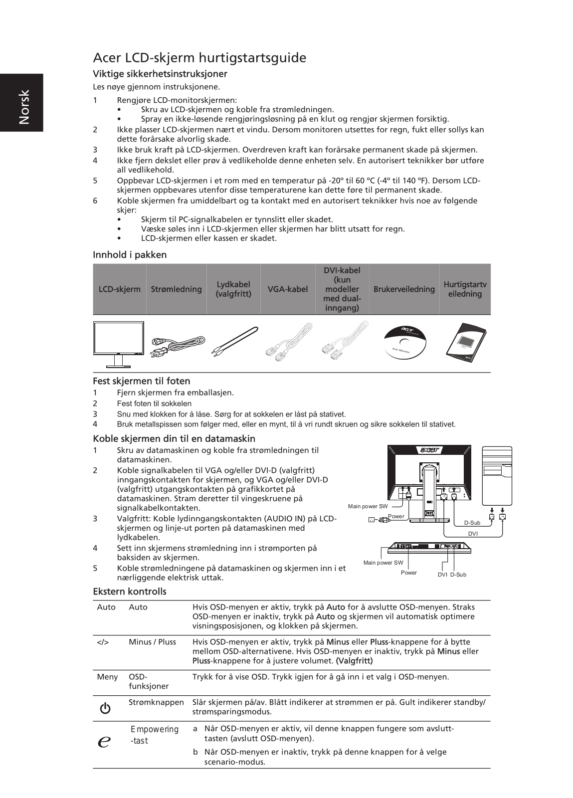 Acer B243HL, B243H User Manual