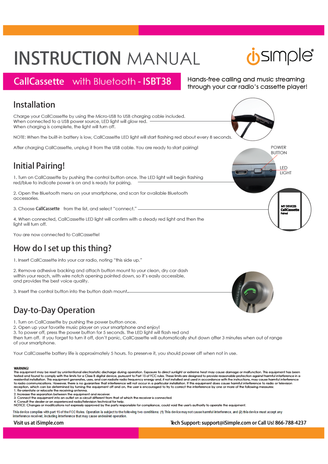 iSimple ISBT38A, ISBT38B User Manual