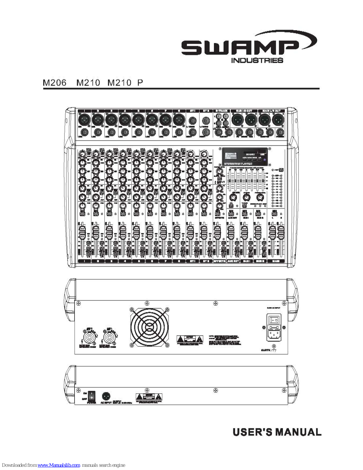 swamp M206, M210, M210 P User Manual