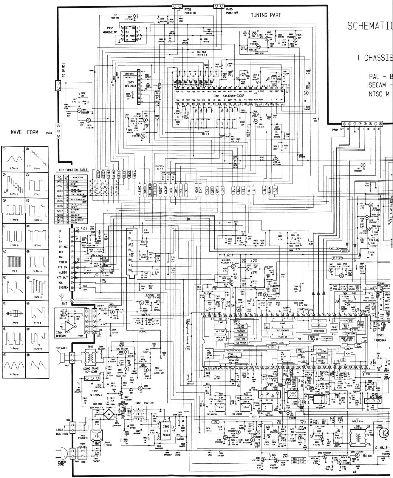 Daewoo C-50N Schematic