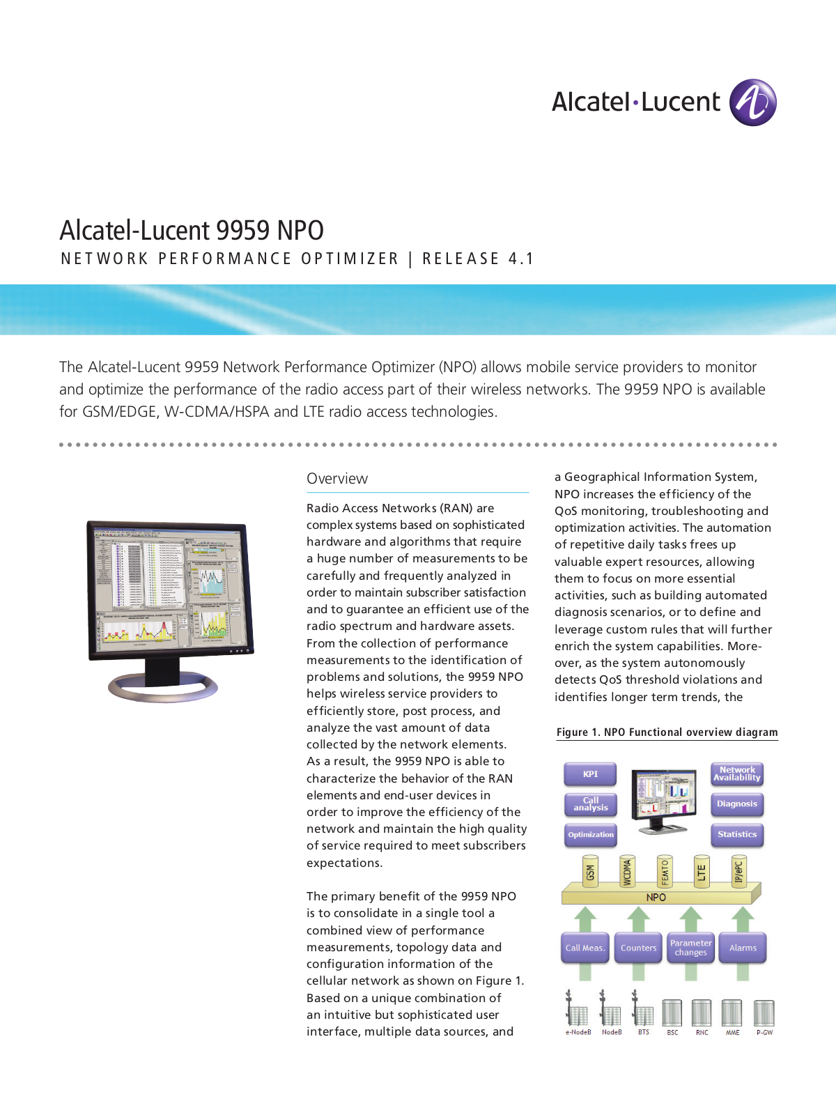 Alcatel-lucent 9959 NPO DATASHEET