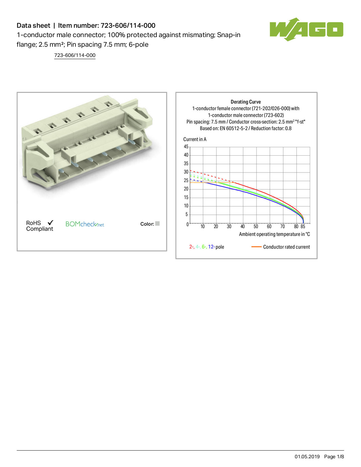 Wago 723-606/114-000 Data Sheet