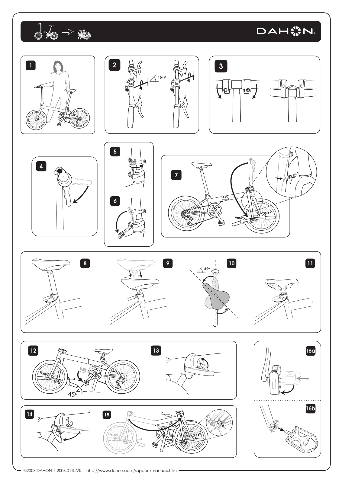 Dahon COMPACT VRO Instructions Manual