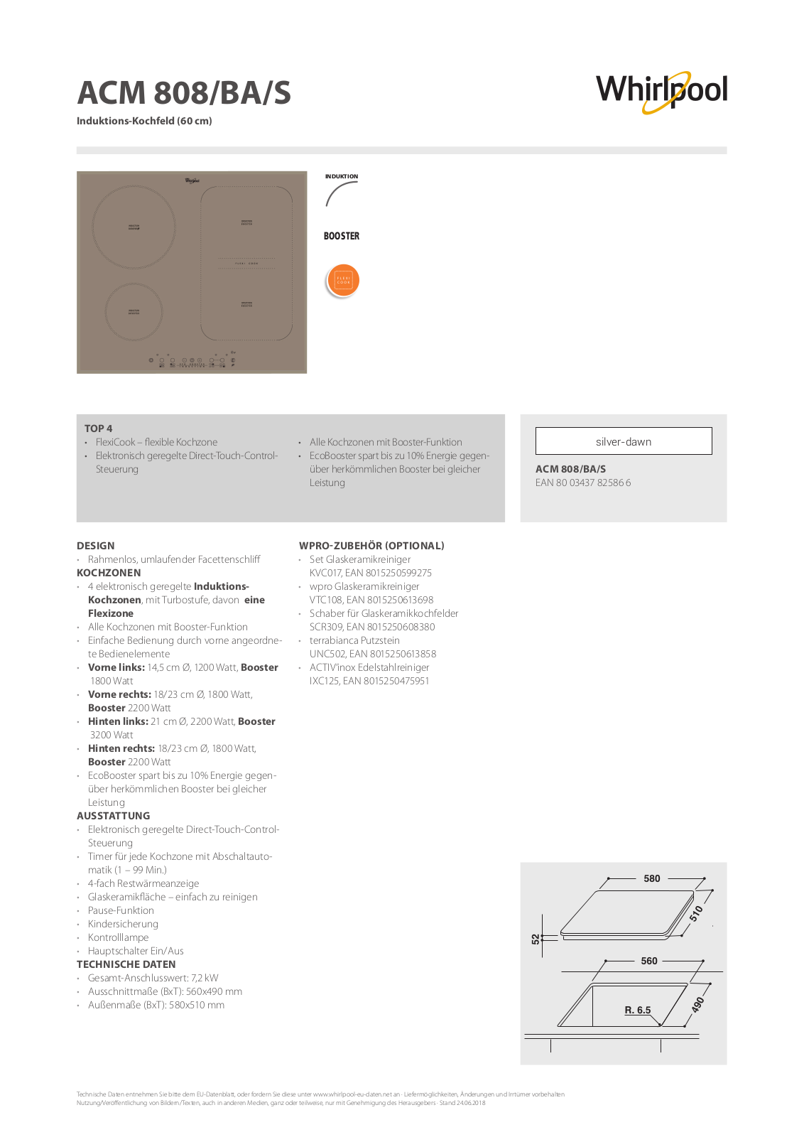 Whirlpool ACM 808-BA-S User Manual