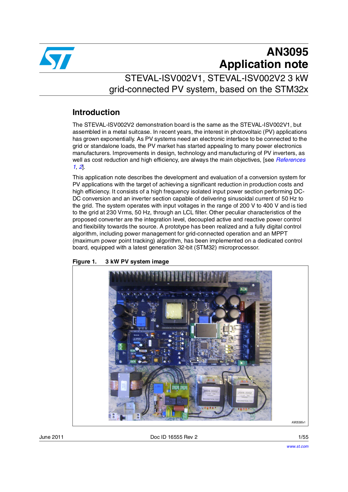 ST AN3095 APPLICATION NOTE