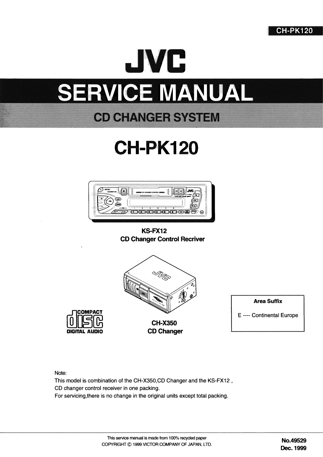 JVC CH-PK120E Service Manual