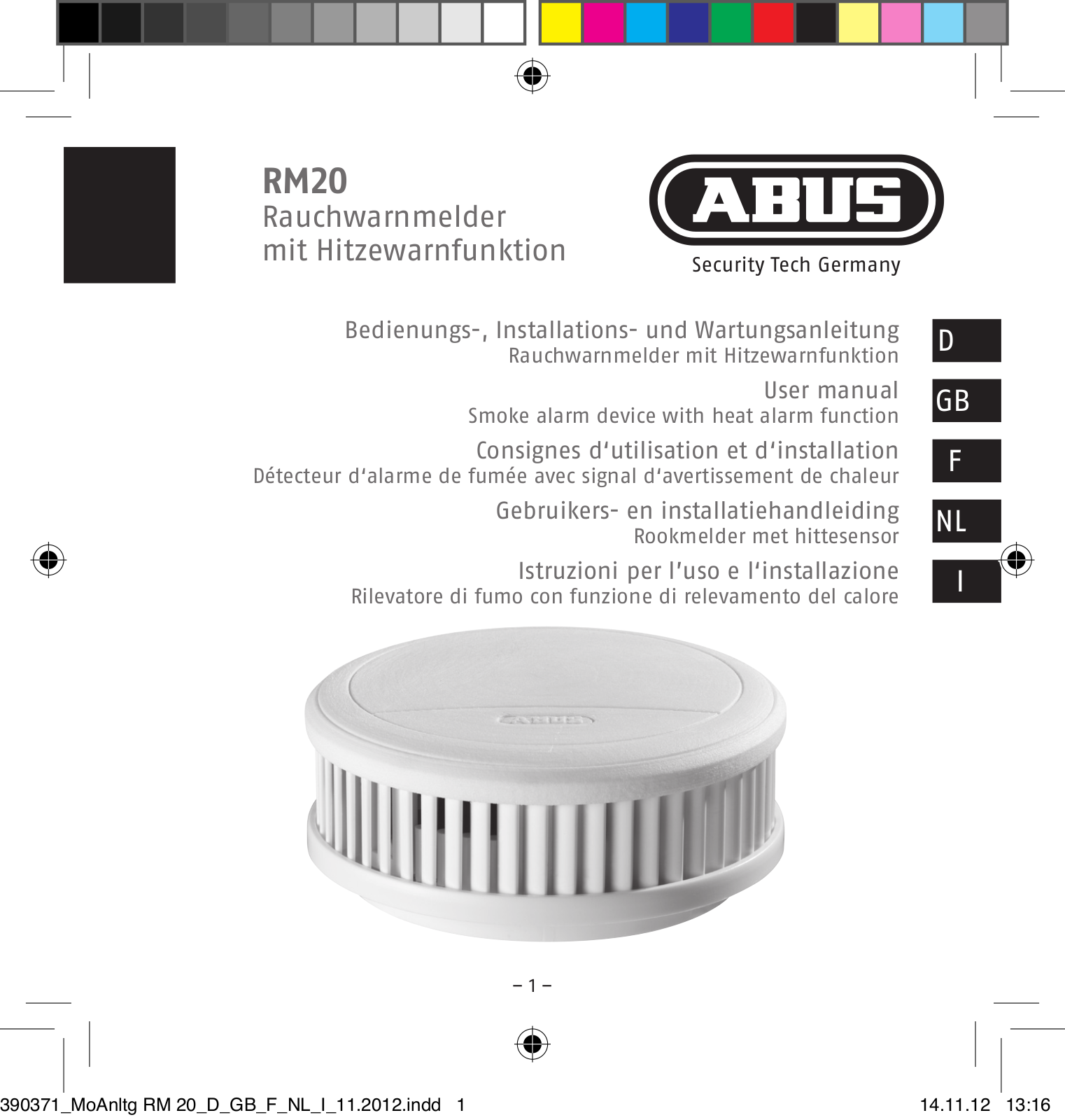 ABUS HSRM30000 User Manual