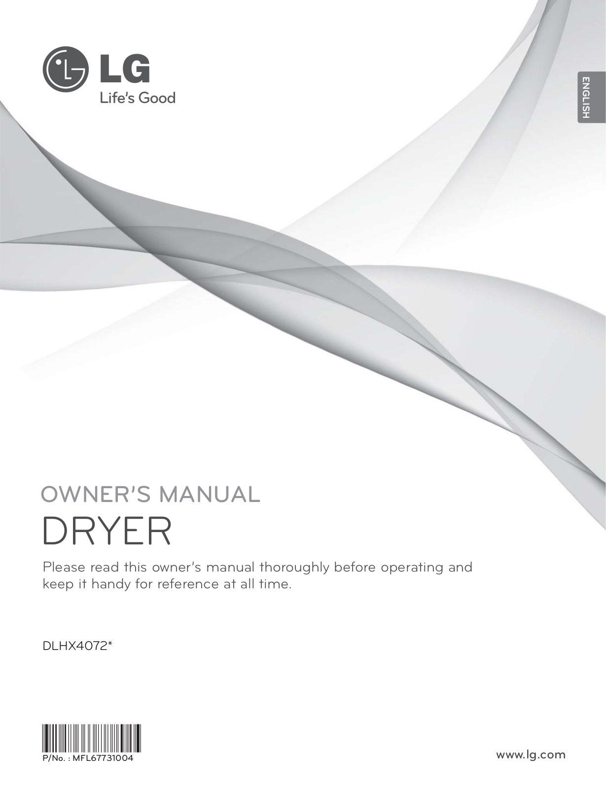 LG DLHX4072W User Manual