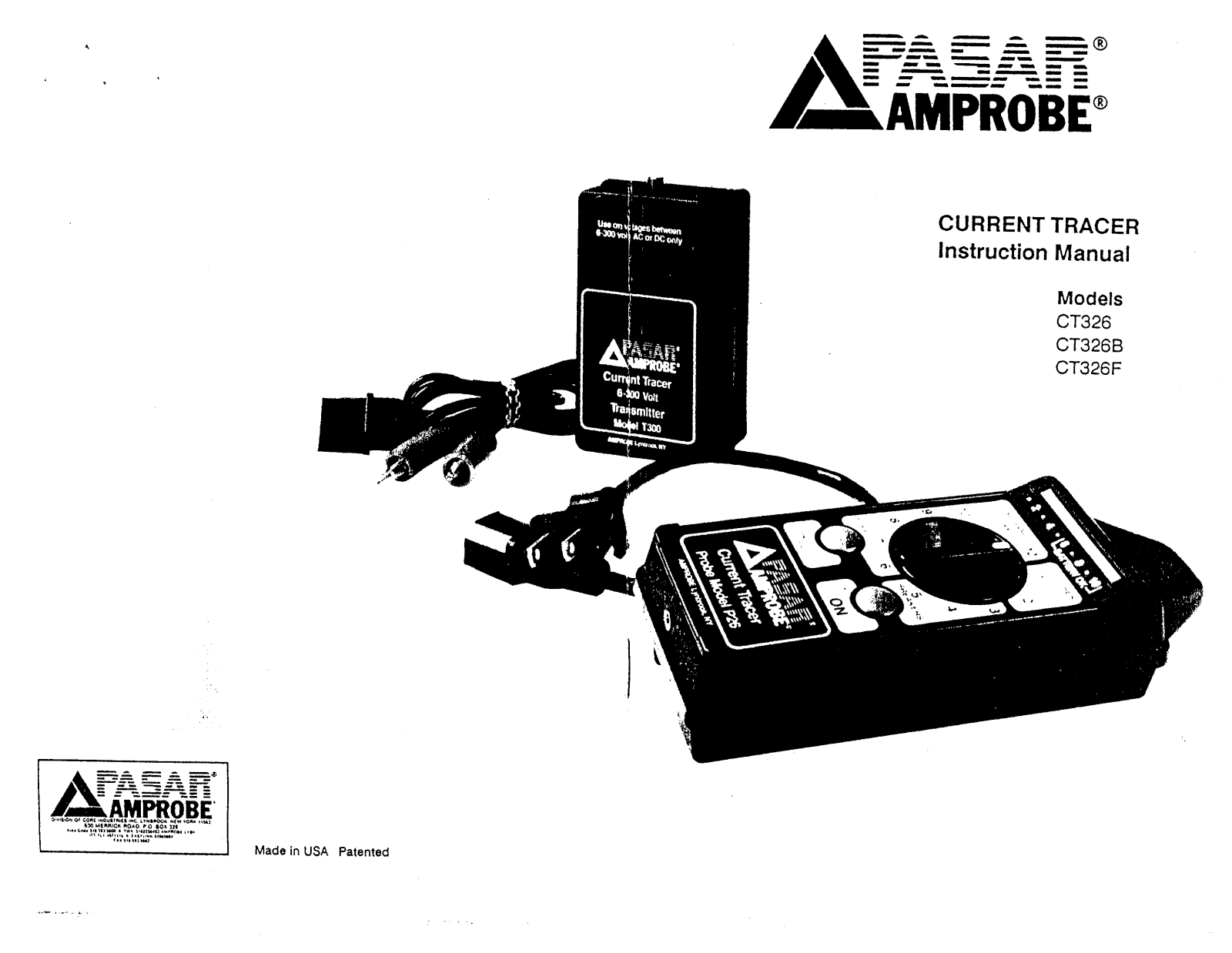 Amprobe CT-326B Operating Manual