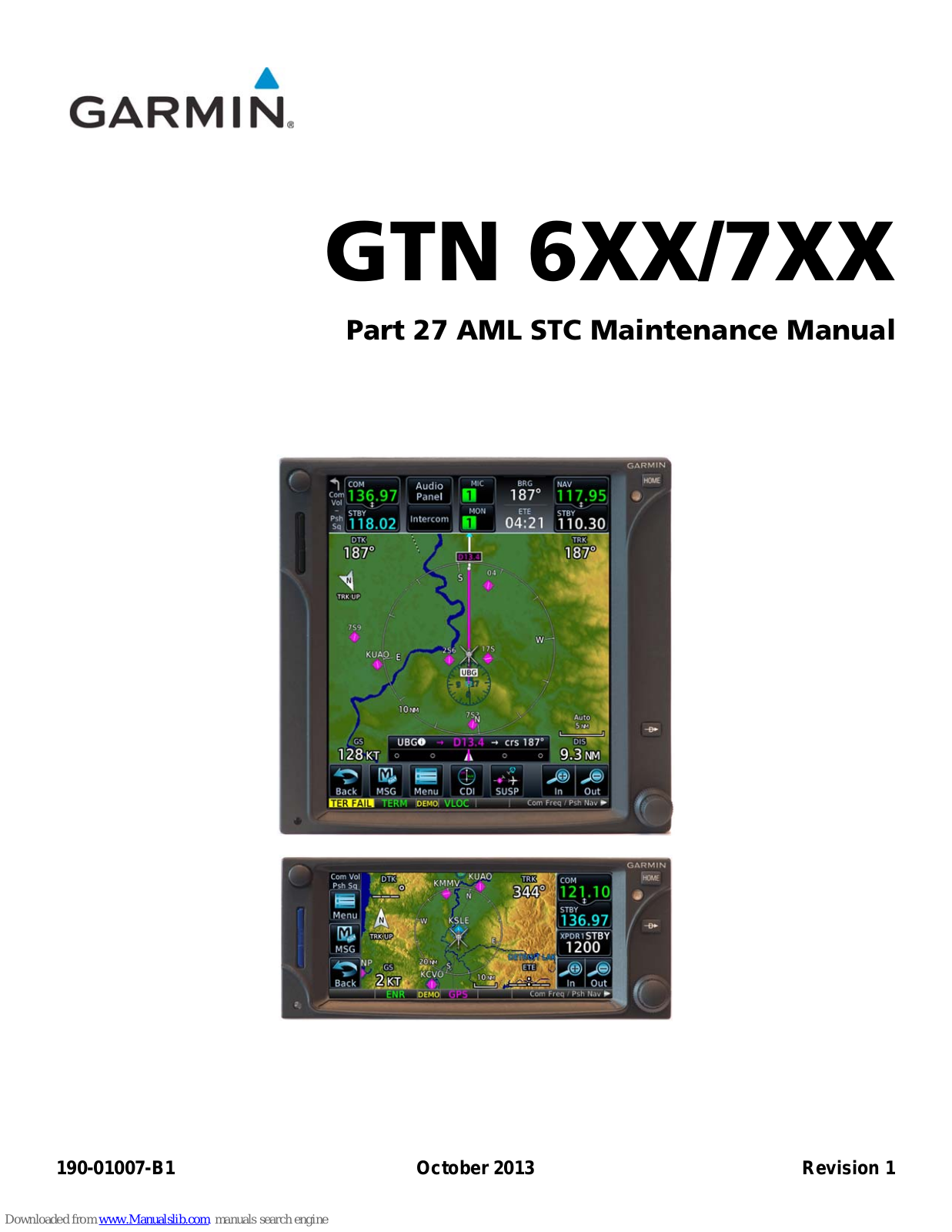 Garmin GTN 6 series, GTN 7 series, GTN 625, GTN 635, GTN 650 Maintenance Manual