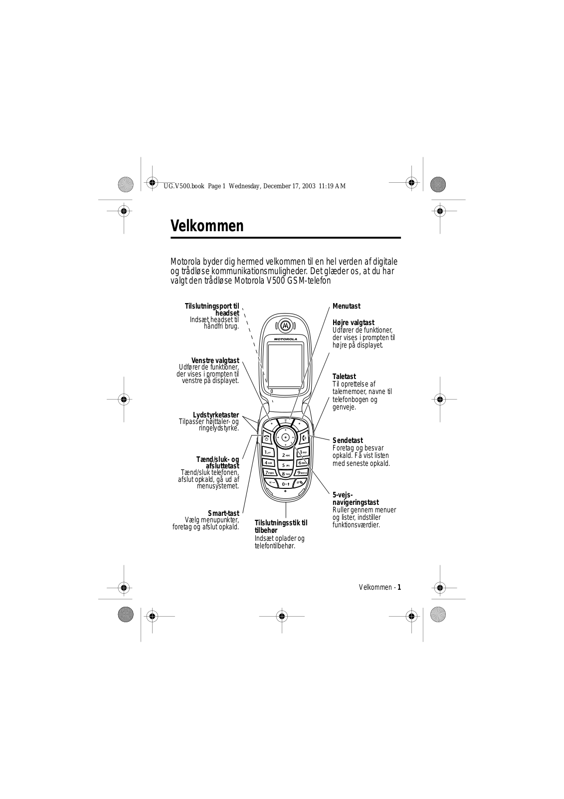 Motorola V500 User Manual