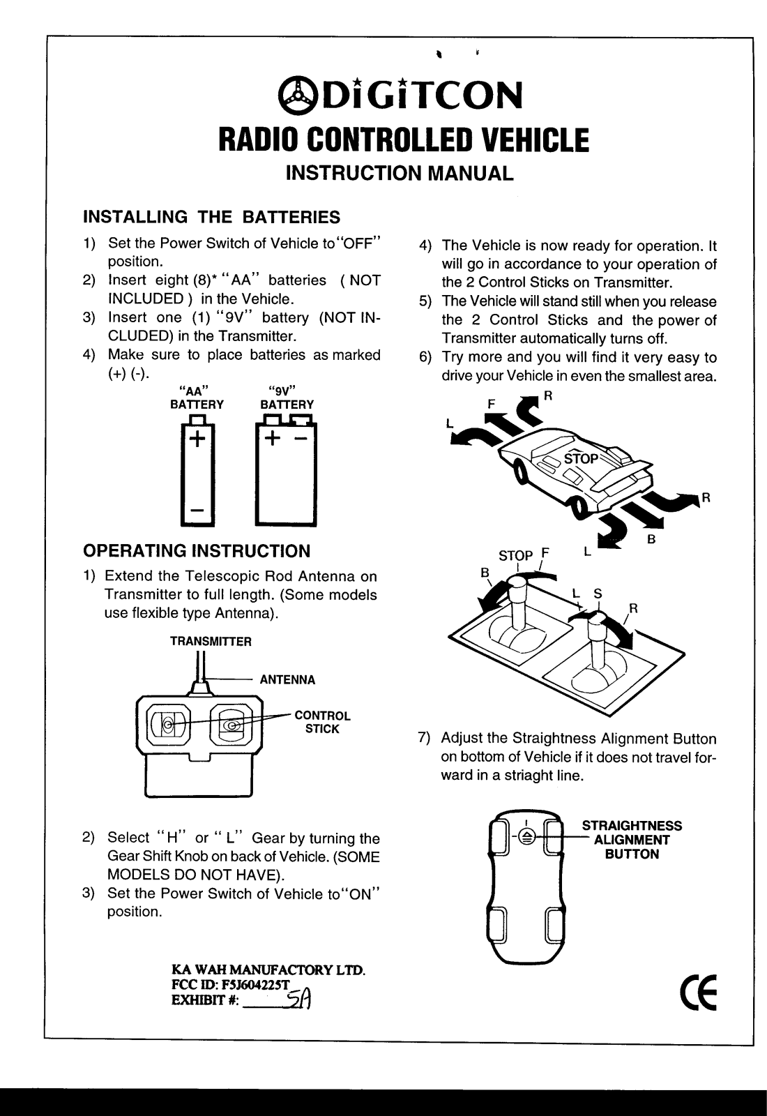 Ka Wah 604225T User Manual