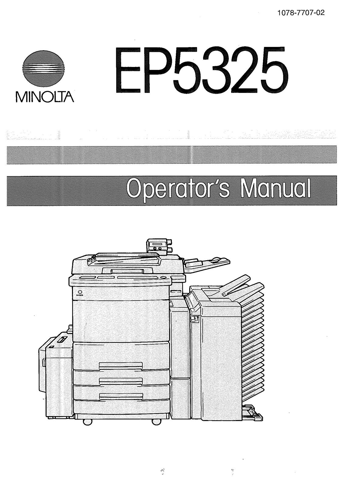 Konica Minolta EP5325 User Manual