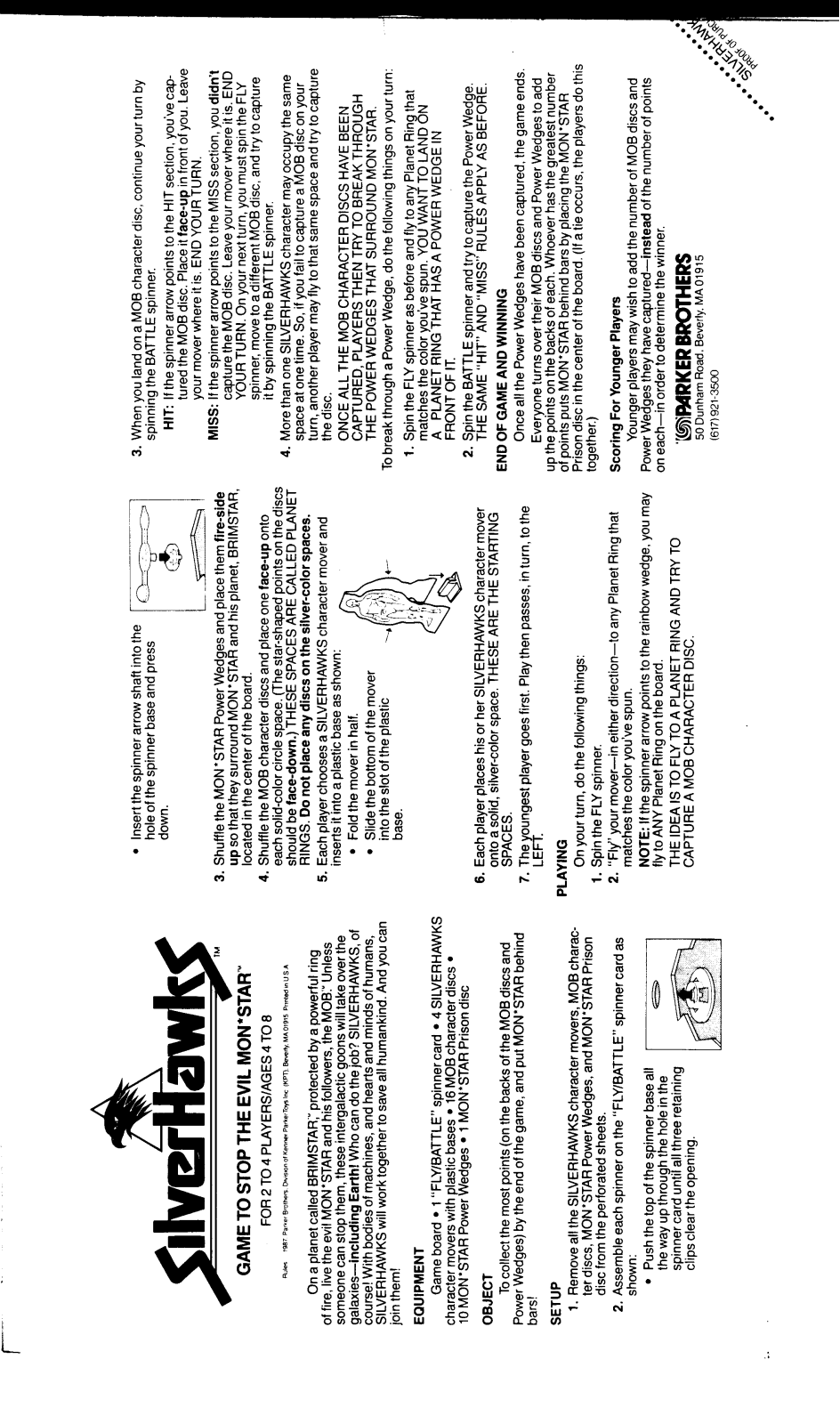 Hasbro SILVERHAWKS User Manual