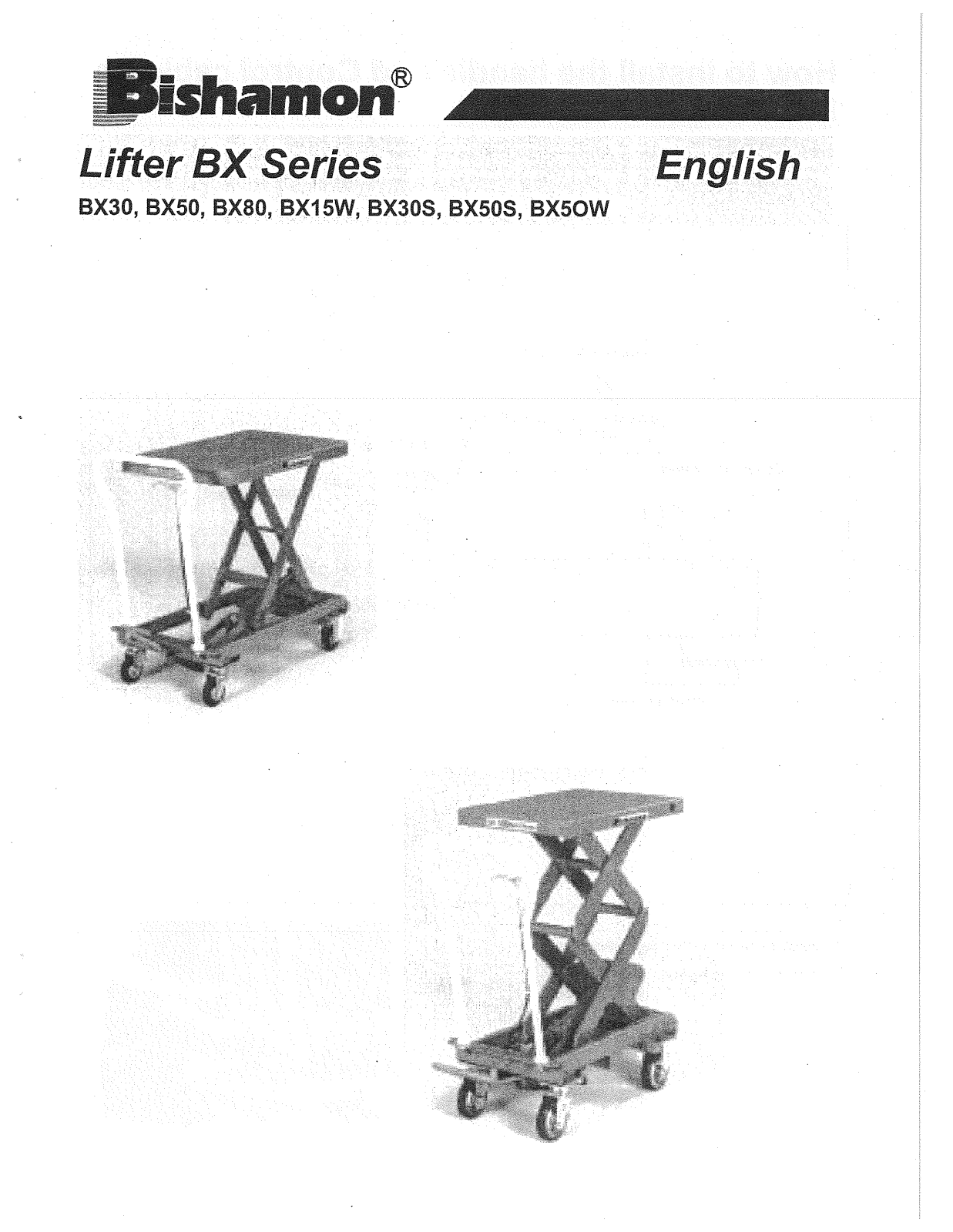 Bishamon BX-50 User Manual