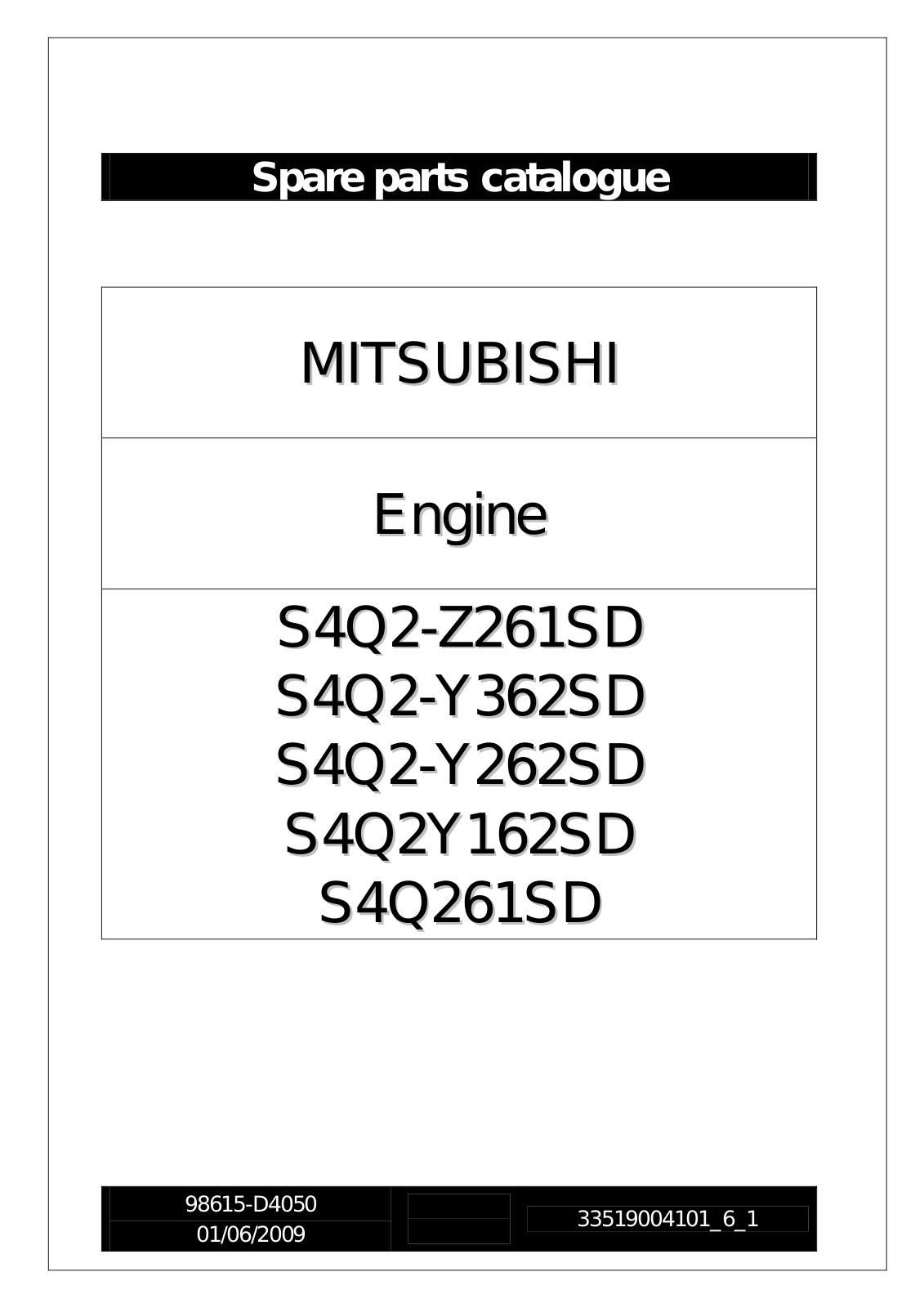 MITSUBISHI S4Q2-Z261SD, S4Q2-Y362SD, S4Q2-Y262SD, S4Q2Y162SD, S4Q261SD Catalog