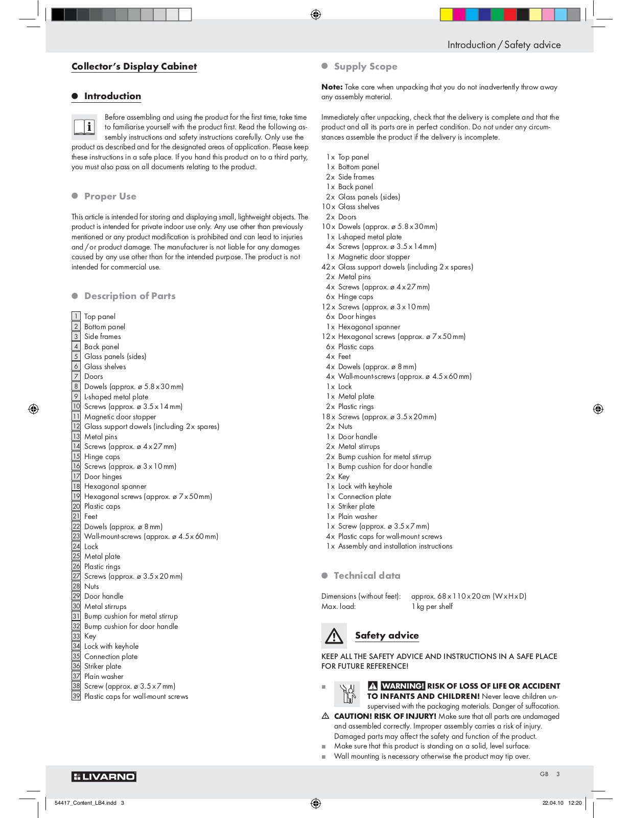 Livarno Z29279 User Manual