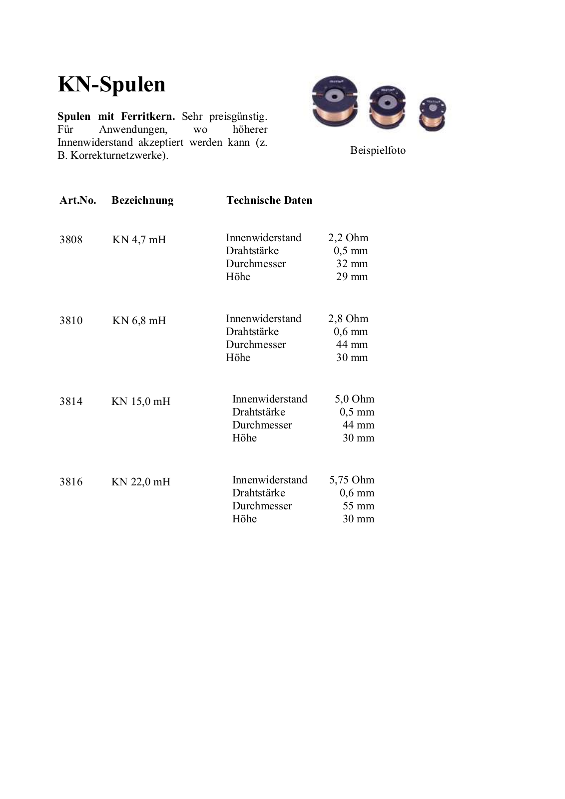 VISATON VIS SP 3816 Datasheet - ManualMachine.com