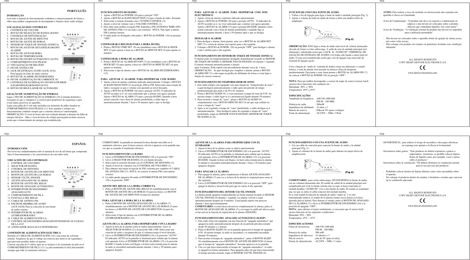 Denver CR-812 User Manual