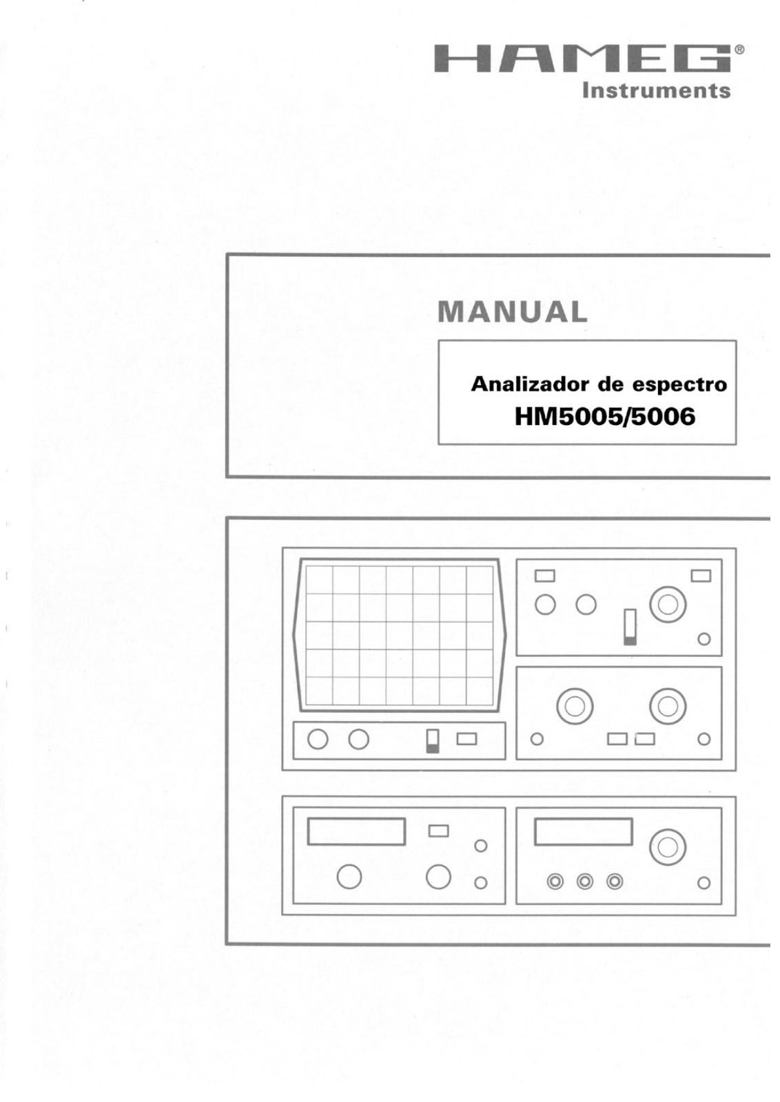 HAMEG HM5006, HM5005 User Guide