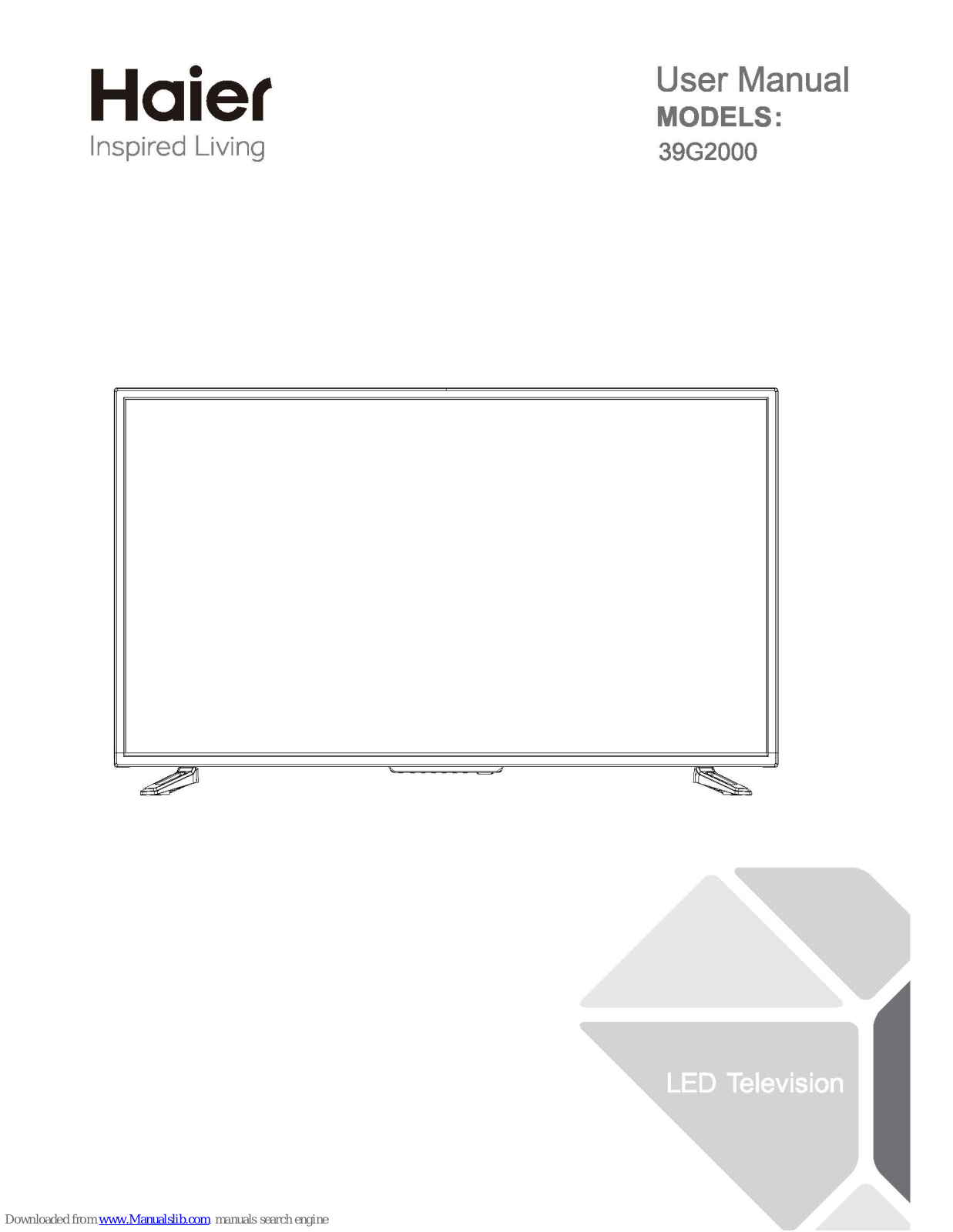 Haier 39G2000 User Manual - ManualMachine.com