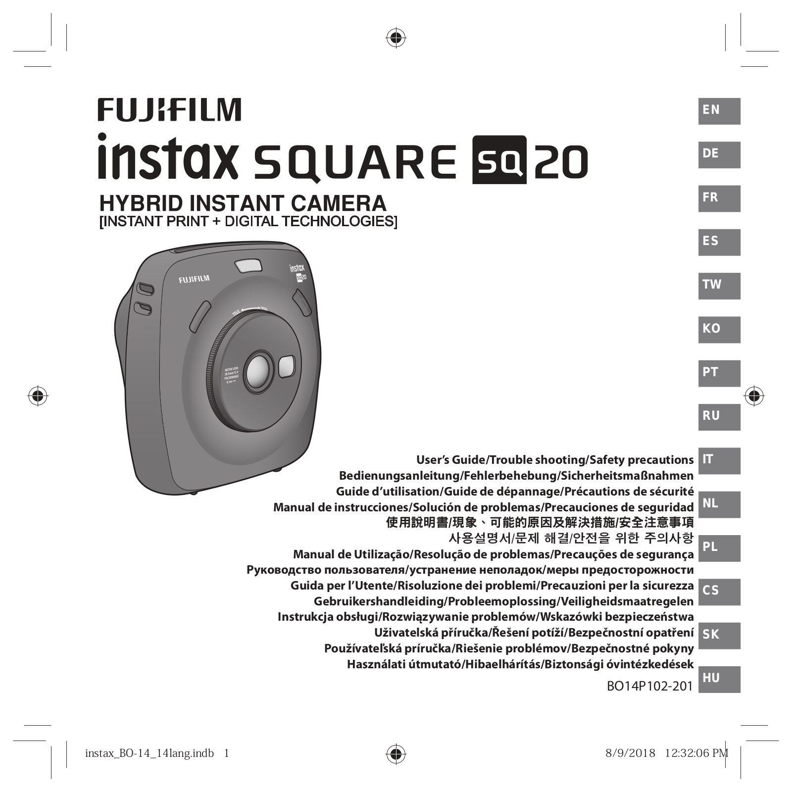 Fujifilm Instax Square SQ 20 WW User Manual