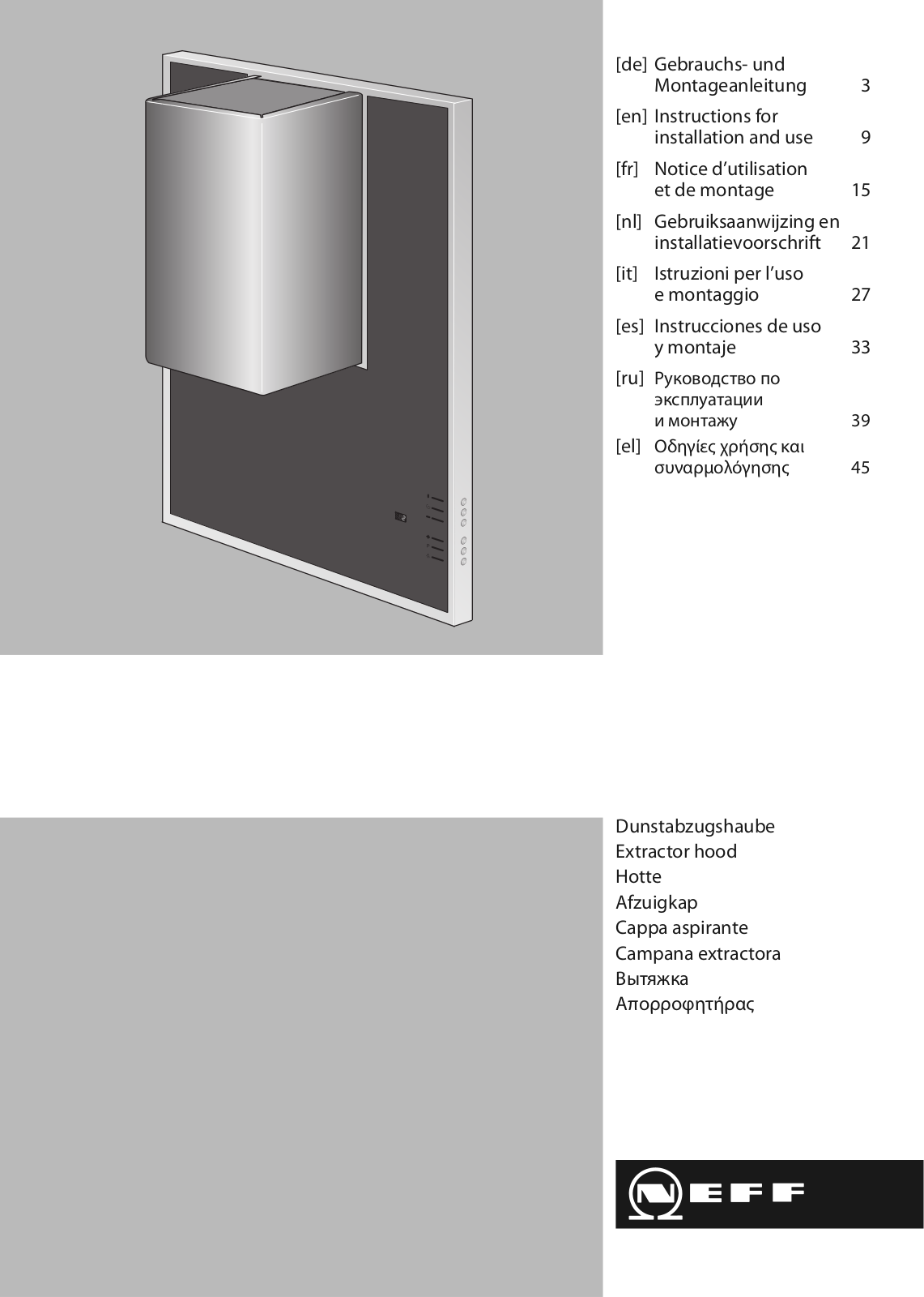 Neff D99L11N0 User Manual