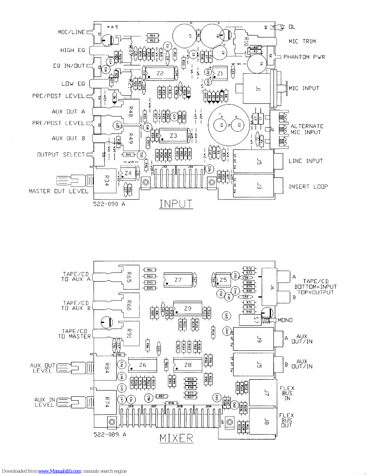 Rane CM 86, 86 Schematic Diagram