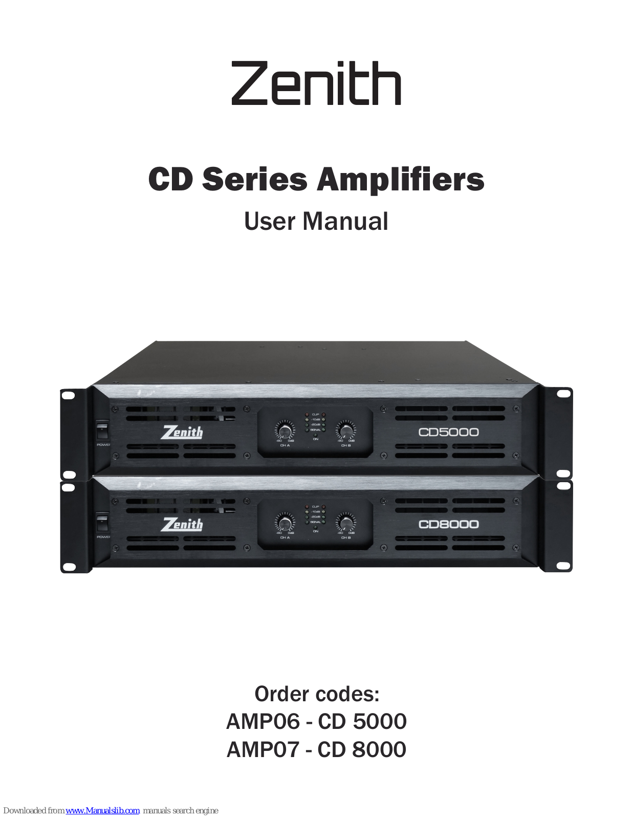 Zenith CD 5000, CD 8000 User Manual