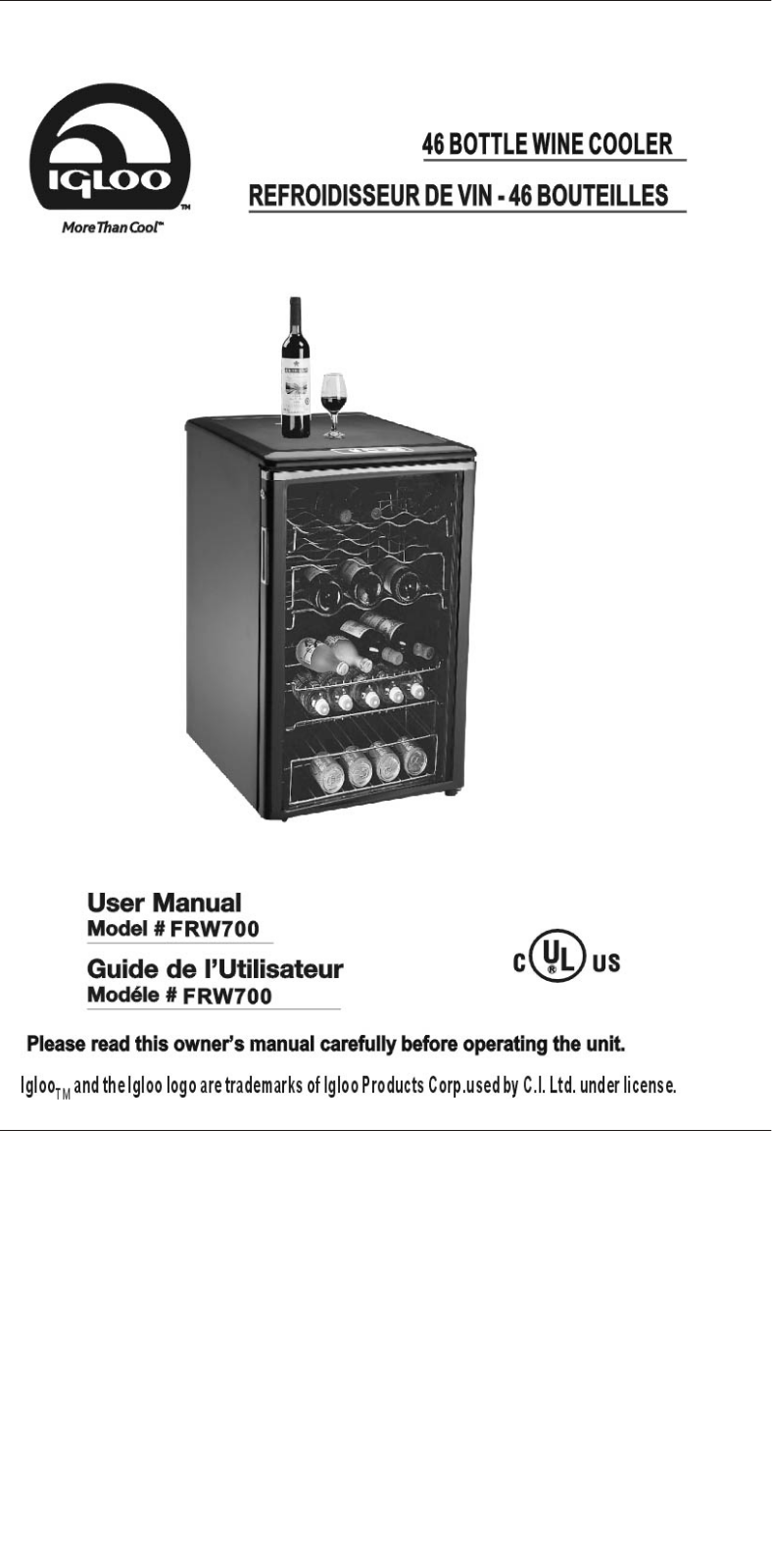 CURTIS FRW700 User Manual