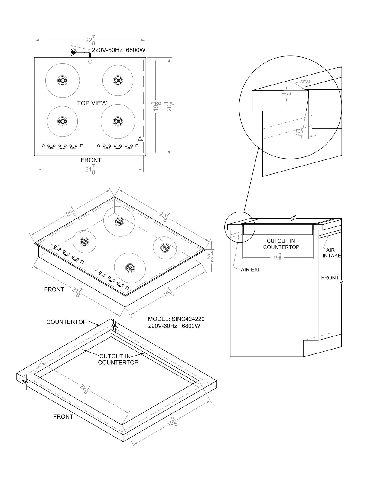 Summit SINC424220 User Manual