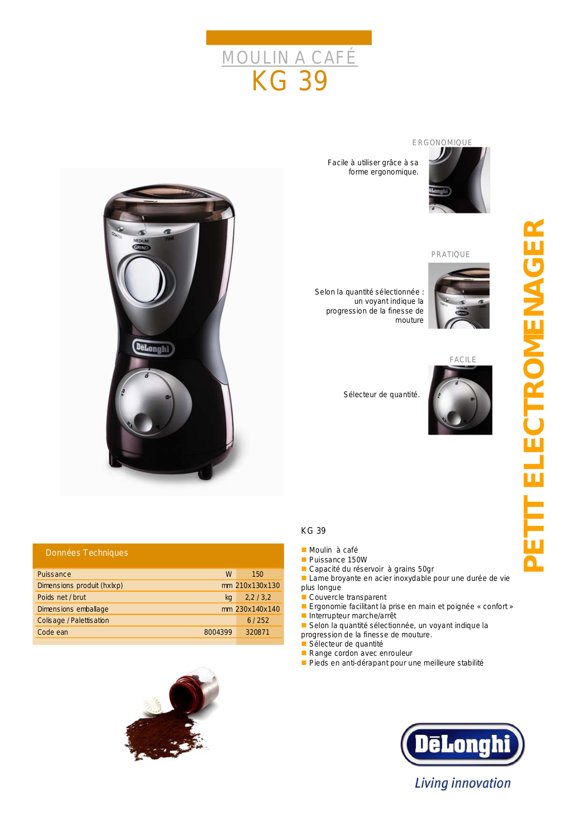 Delonghi KG 39 BROCHURE