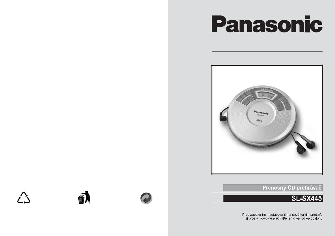 Panasonic SLSX445 User Manual