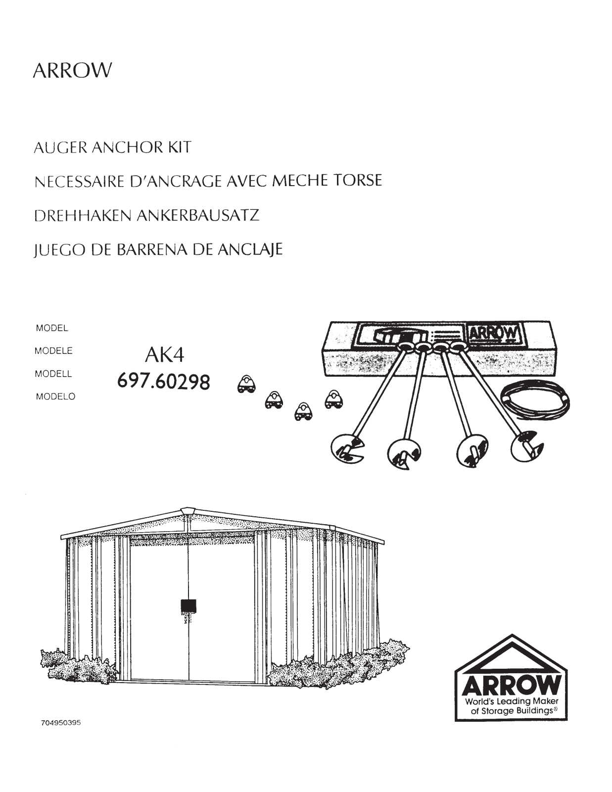 Arrow Sheds AK4 User Manual