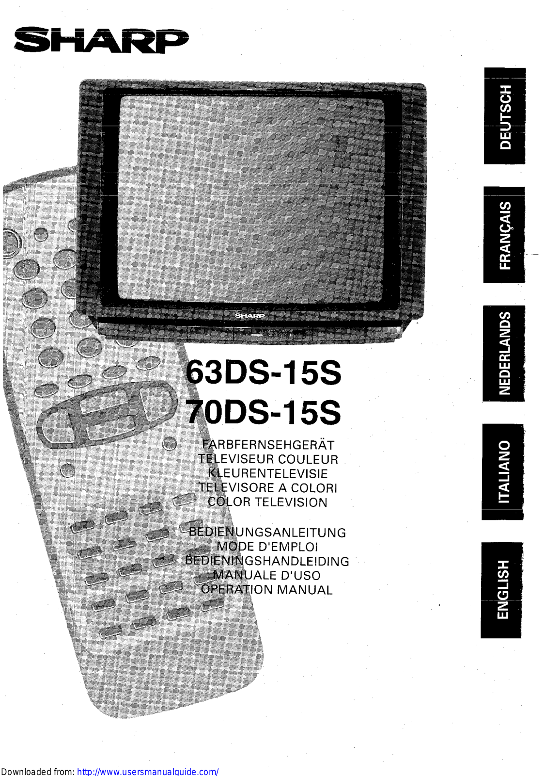 SHARP 63/70DS-15S User Manual