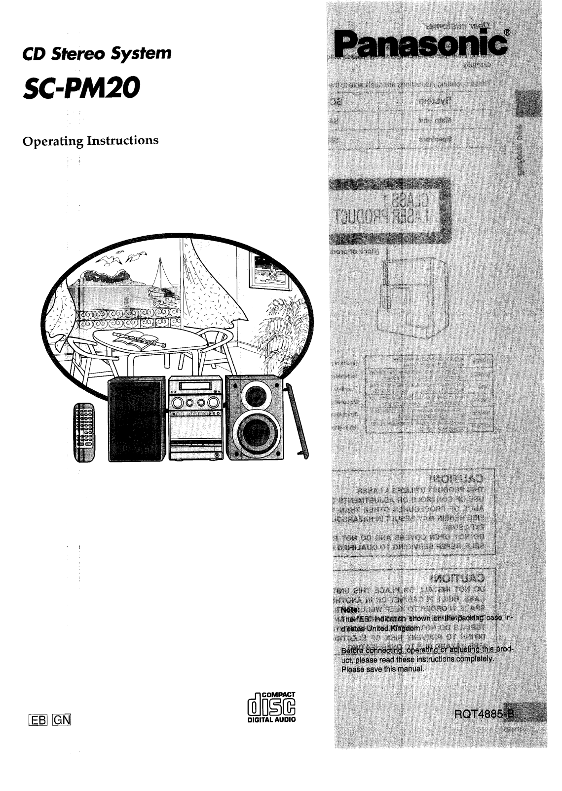 Panasonic SC-PM20 User Manual